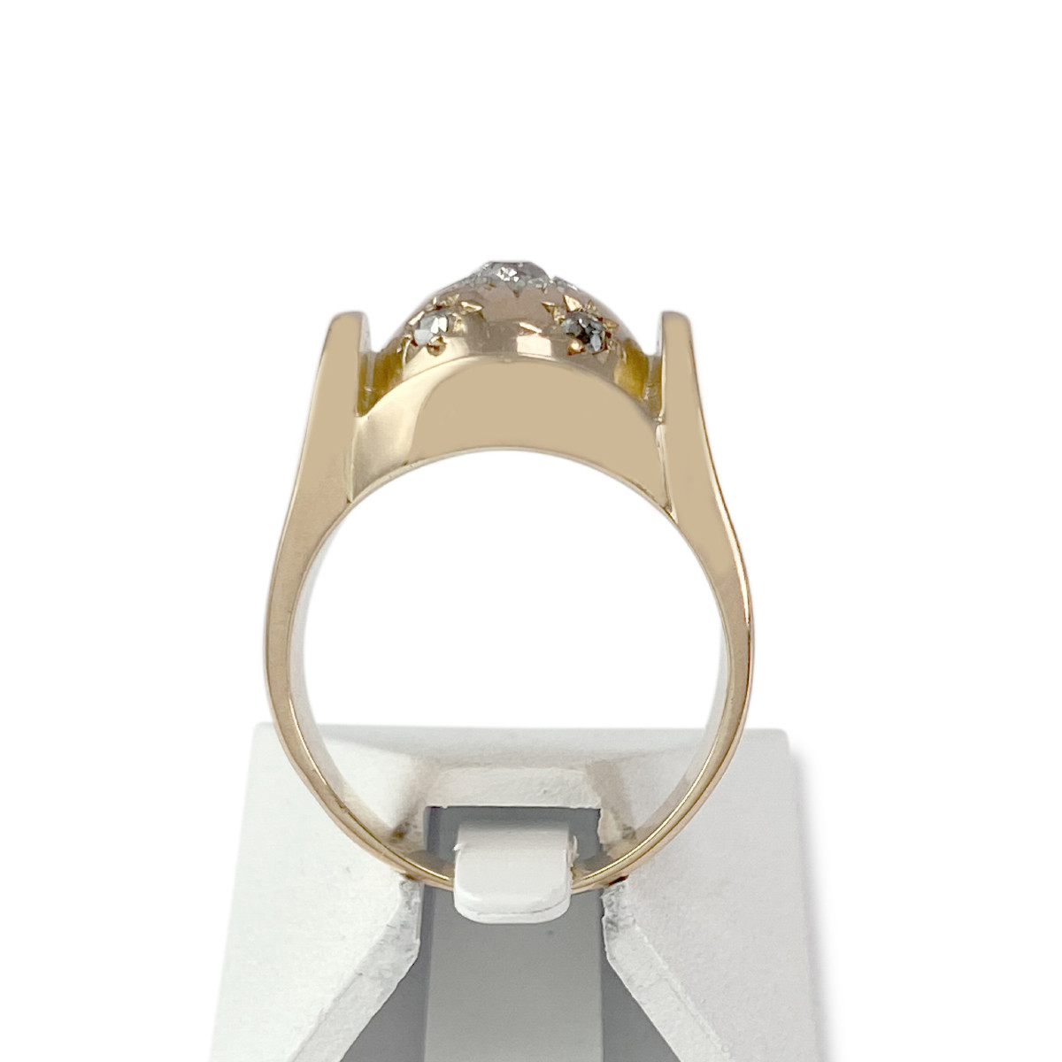 Bague d'occasion or 750 jaune diamants