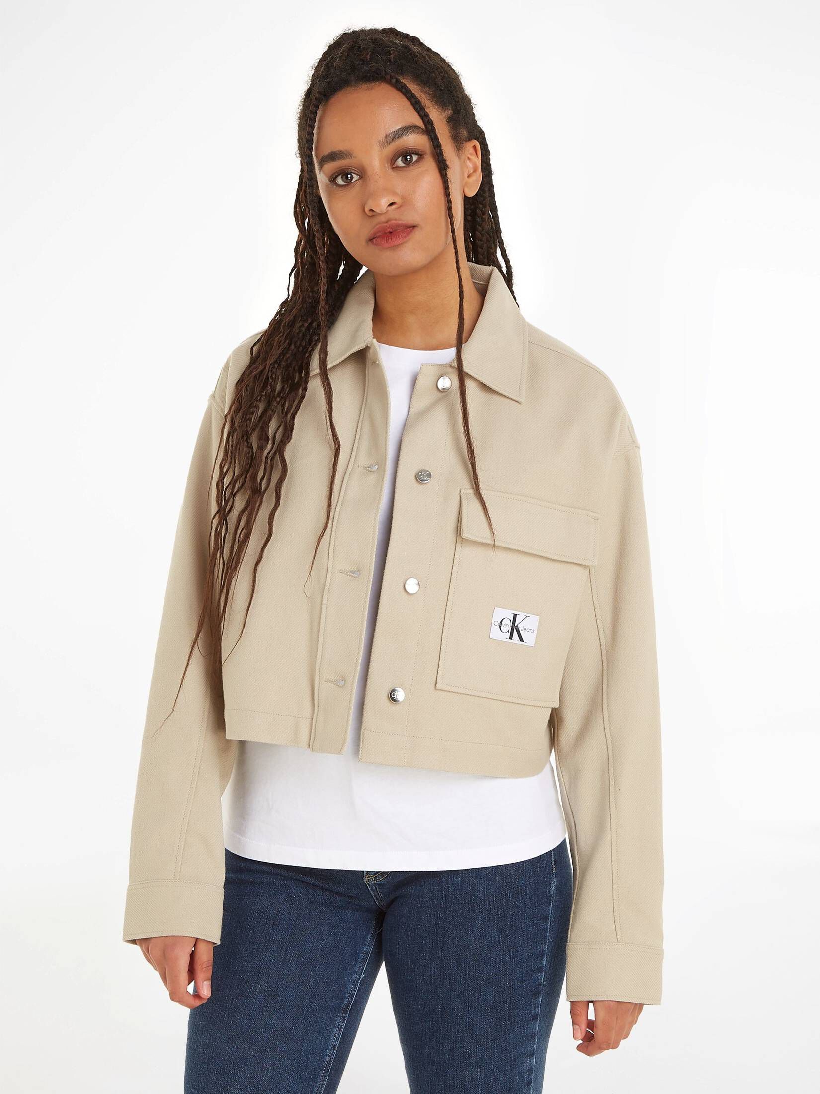 CALVIN KLEIN JEANS| Damen Hemdjacke FLANNEL OVERSHIRT