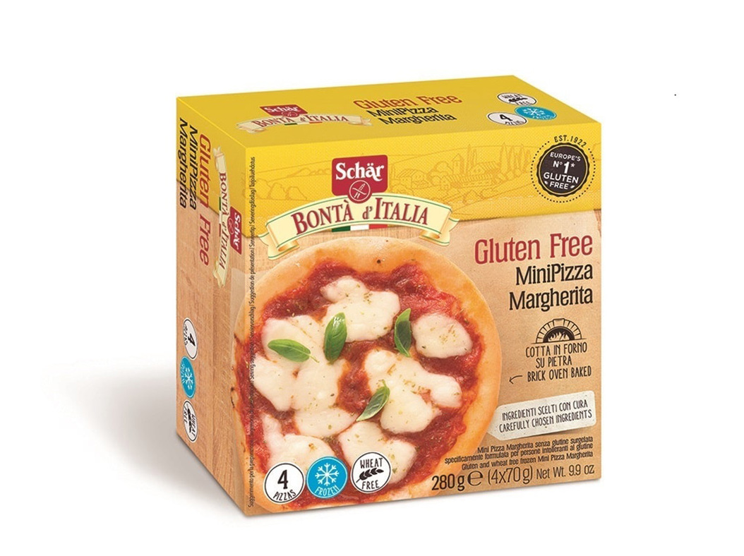 MINIPIZZA SCHAR MARGARITA SEM GLÚTEN SEM LACTOSE 280G (4UN)