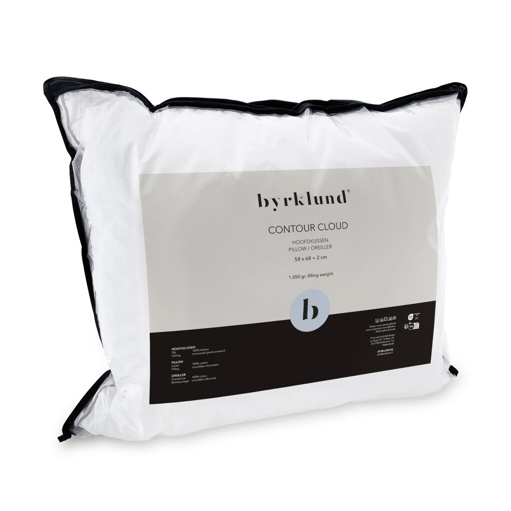 Byrklund - Hoofdkussen Contour Cloud - 58x68 - Wit