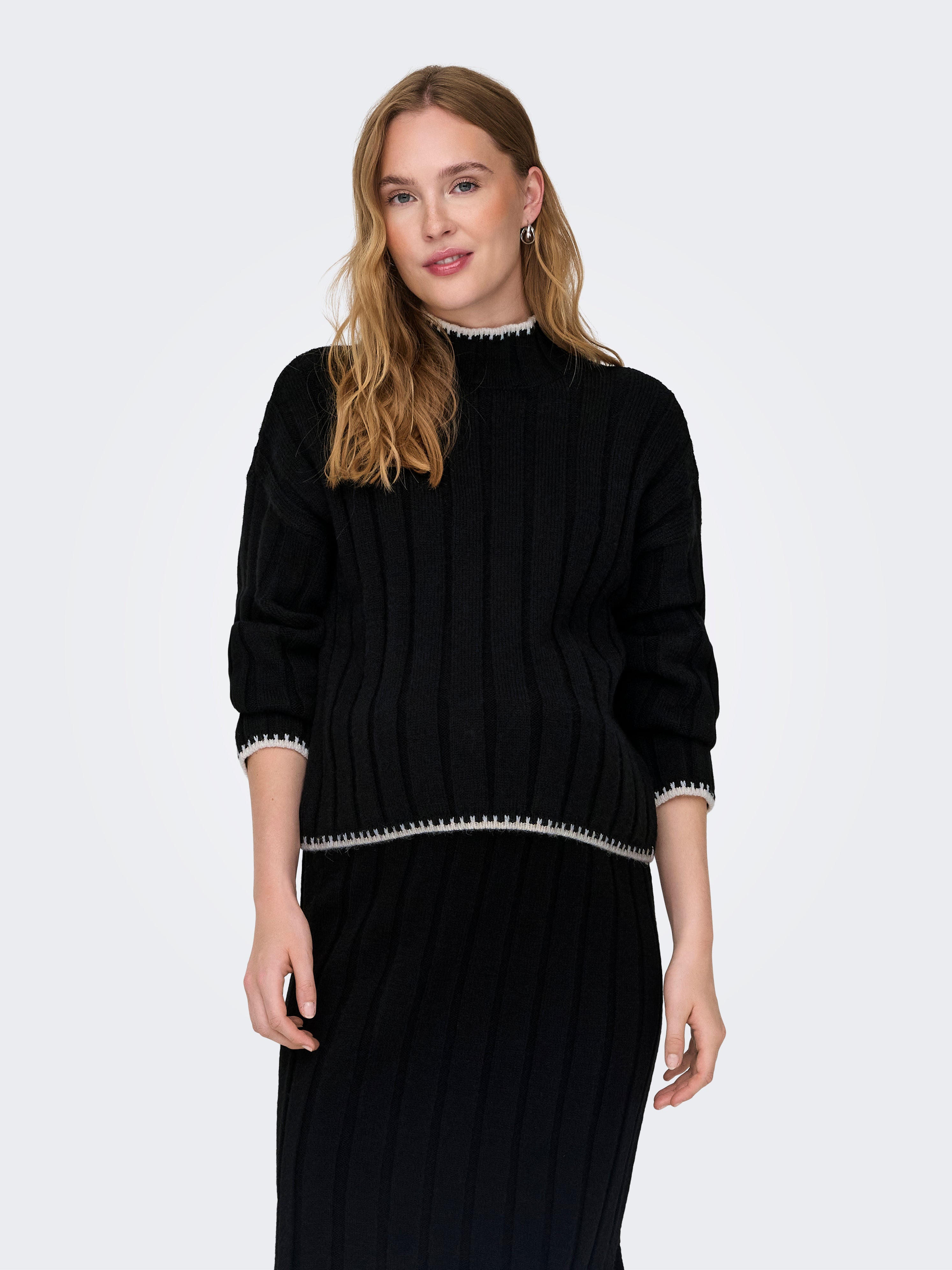 OLMCHICK Strickpullover Black