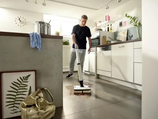 Kärcher FC 7 Cordless - Gulvrenser - stav - ledningsfri - hvid inkluderet oplader