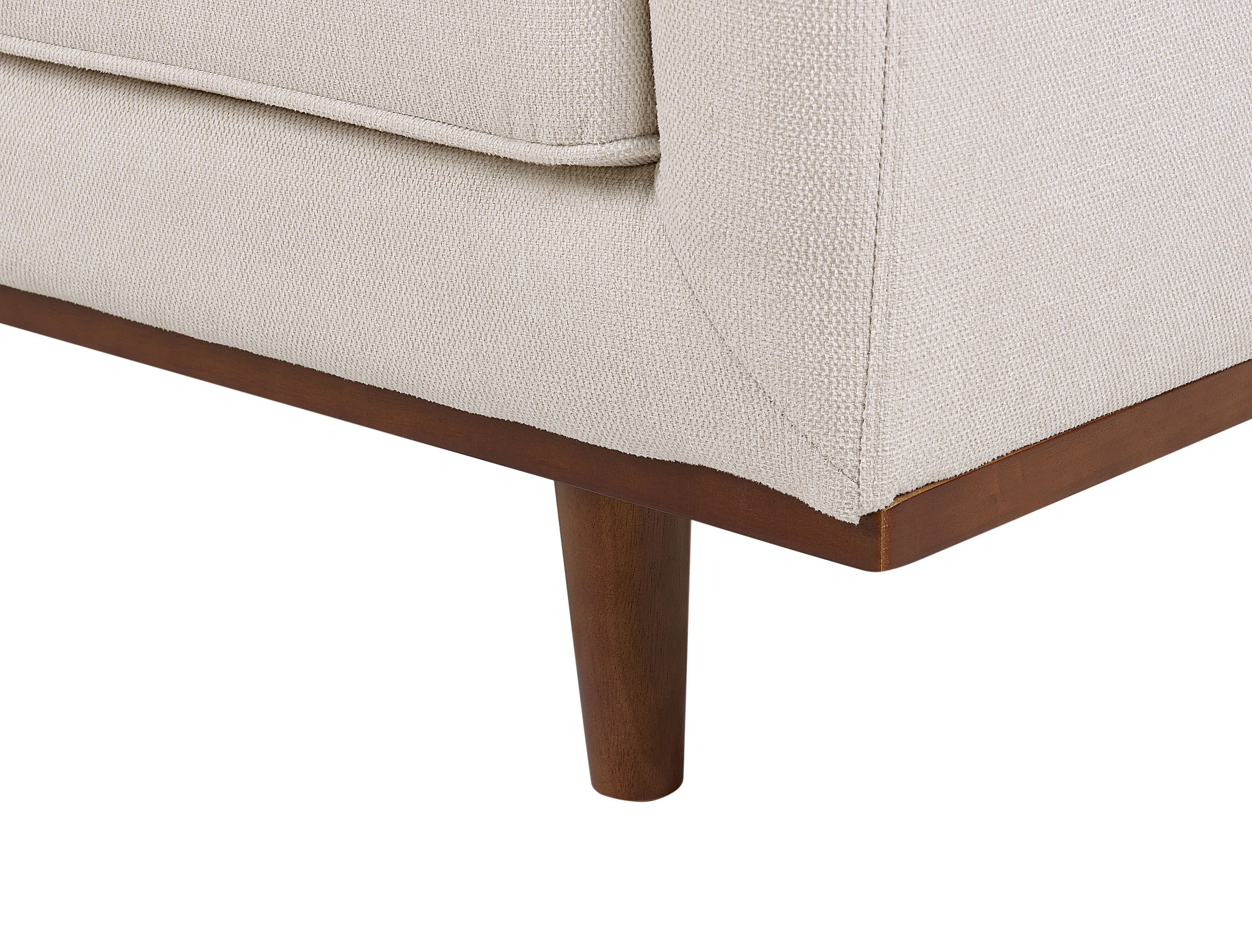 Bank 3-zits SKAULE Stof Beige