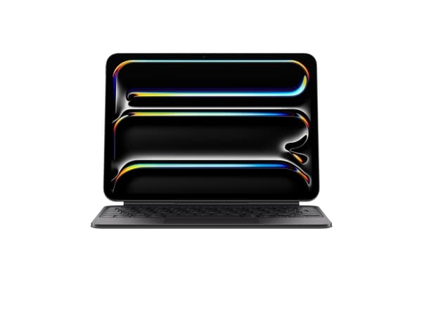 Apple Magic Keyboard - Tastatur og folioveske - med styrepute - bakbelysning - Apple Smart connector - Svensk - svart - for 11-inch iPad Pro (M4)