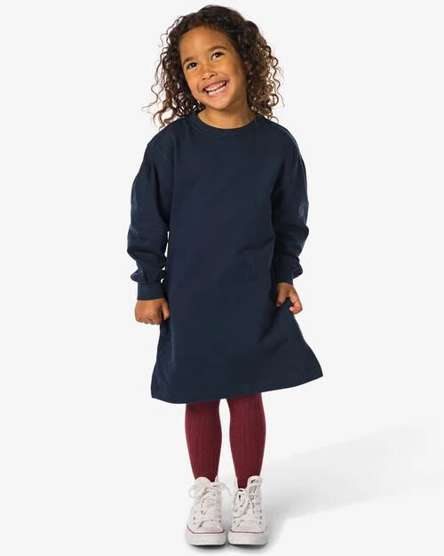 robe sweat enfant bleu foncé