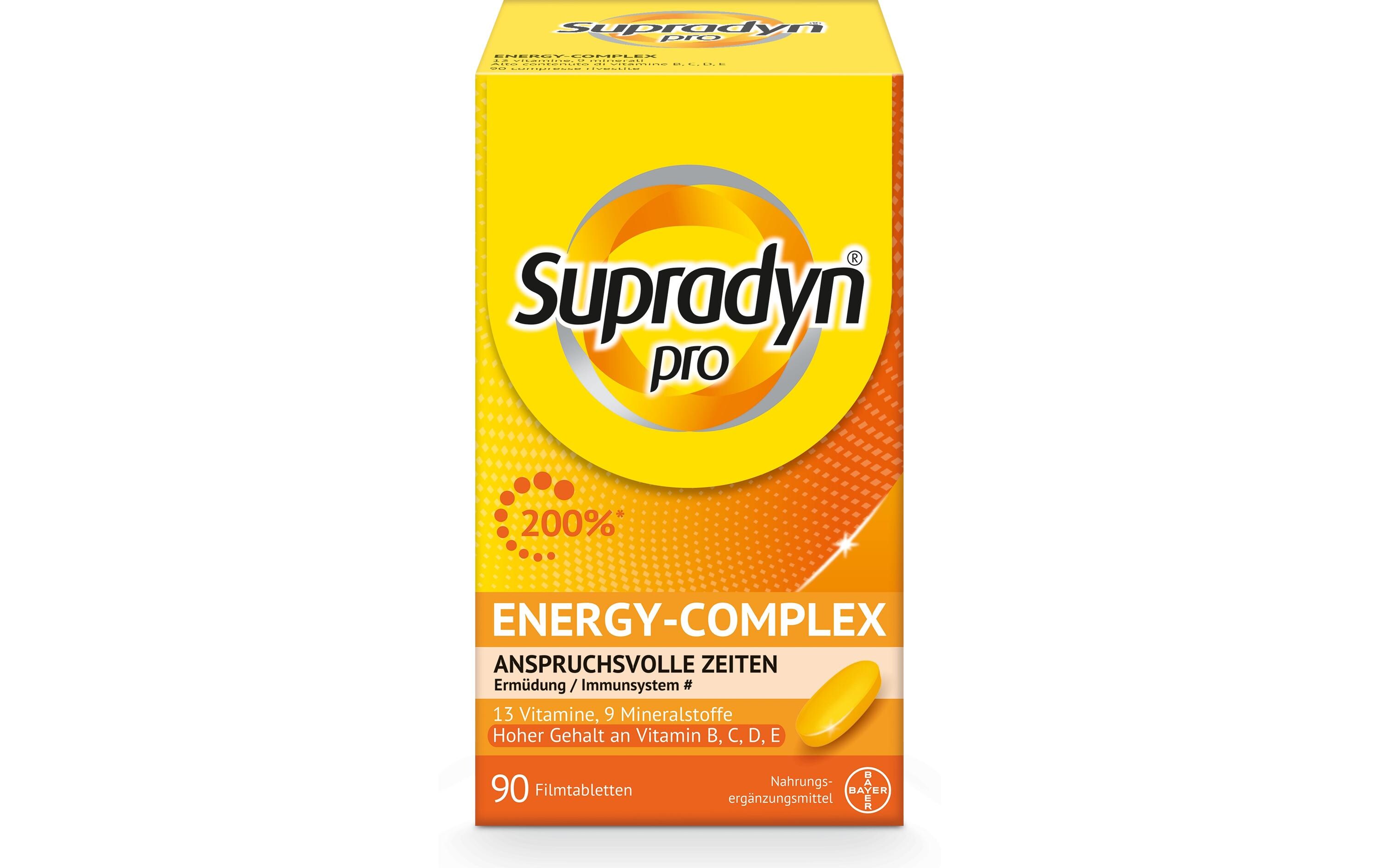 Pro Energy-Complex 90 FilmtablettenVeganes Multivitaminpräparat mit wichtigen Nährstoffen für anspruchsvolle Zeiten