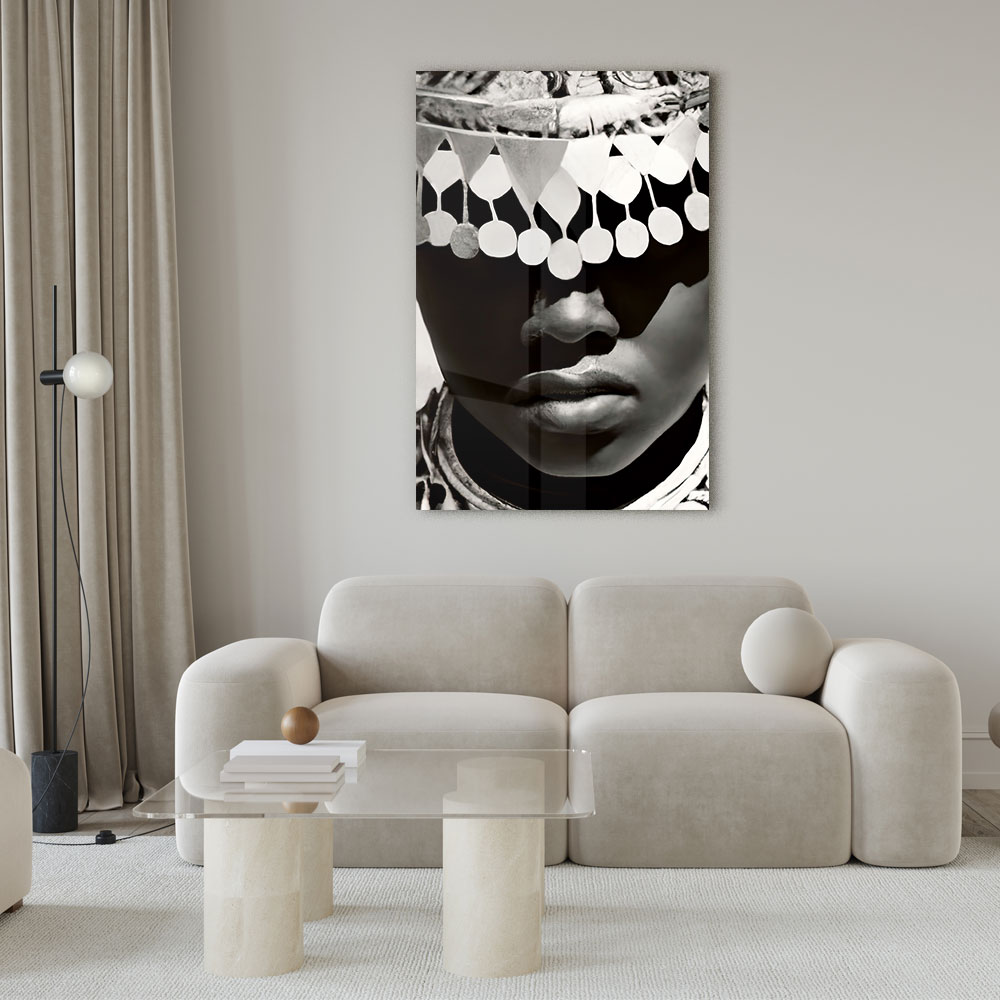 Walljar acrylglas schilderij - Silver Men Acrylglas schilderij - 70 x 100 cm