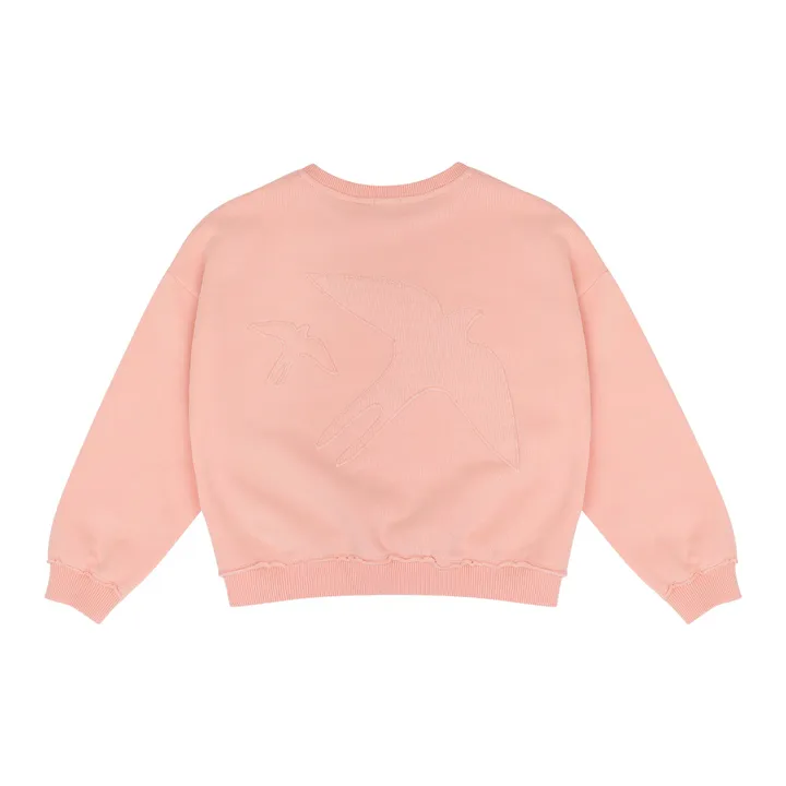 Jenest Sweat Lucky Bird | Rose pêche