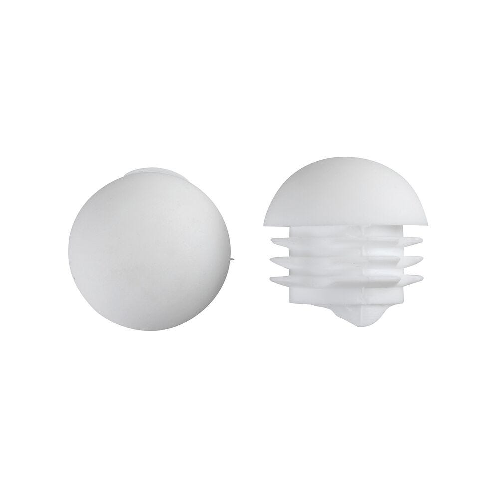 Kappenset für Rohr Ø 25 mm (x2) Transabed Polymer Weiß Kaolin