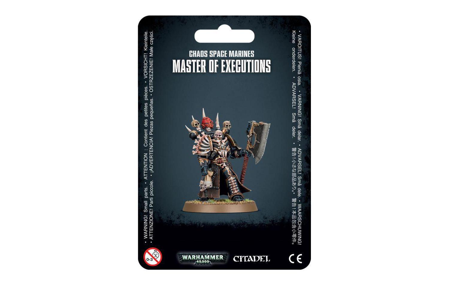 Figur WH40K Chaos Space Marines Master of ExecutionsBausatz für 1 Figur