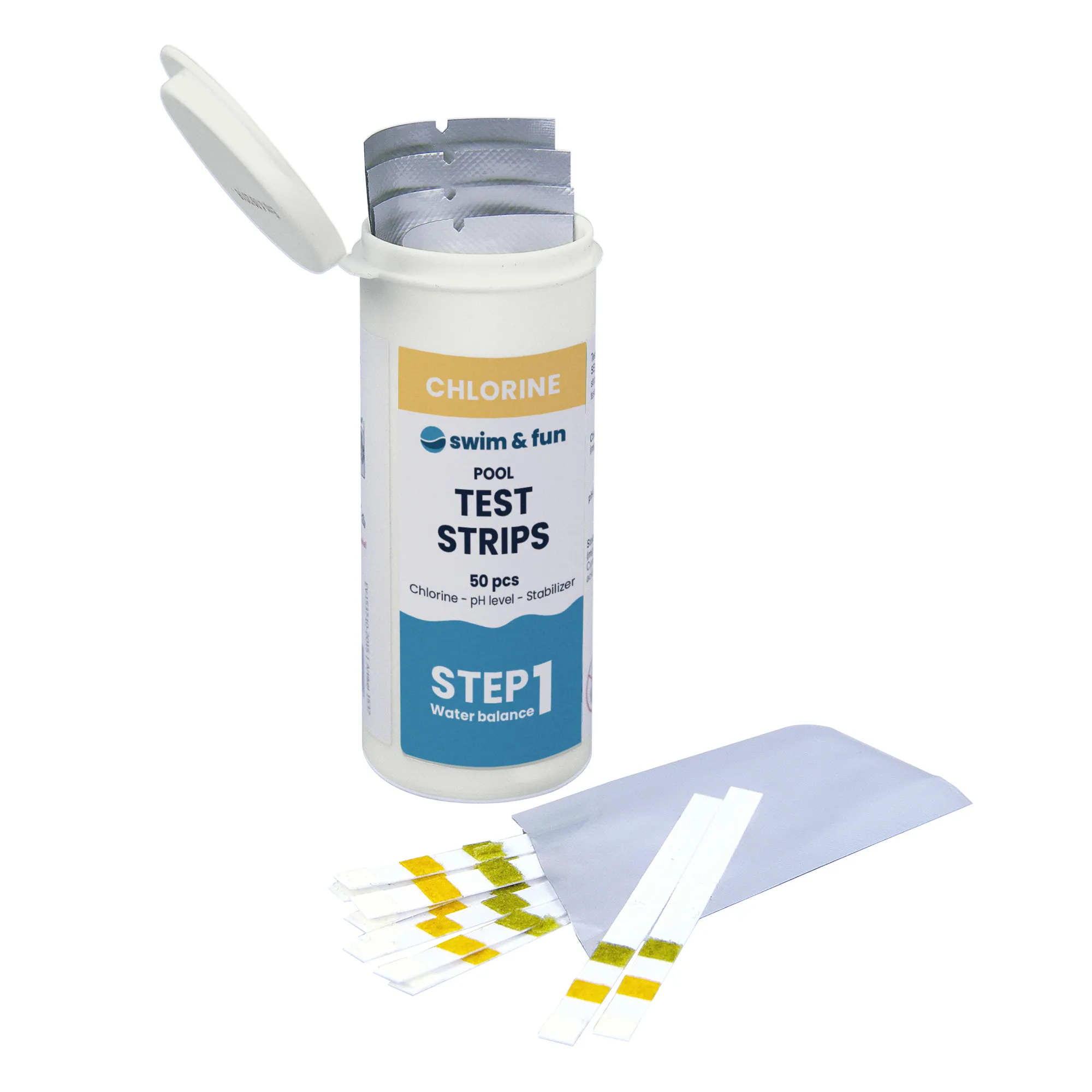 Swim & Fun Pool Test Strips - 50 stk.
