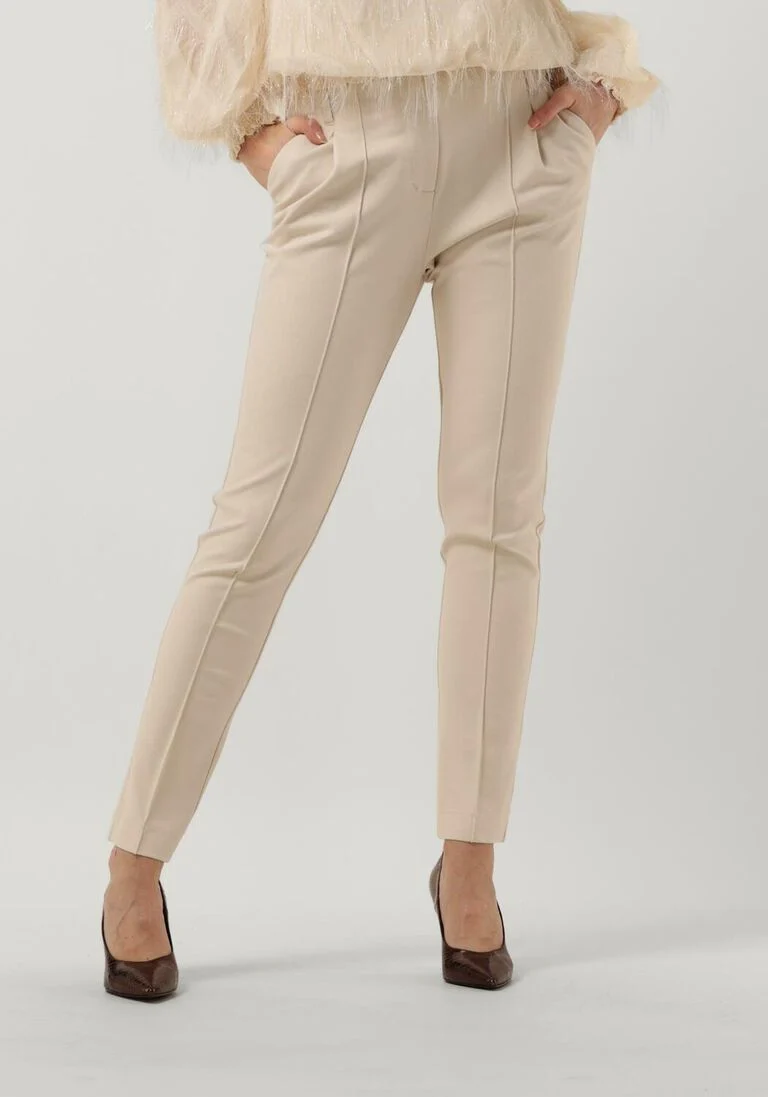 SUMMUM witte summum flared broek trousers punto milano