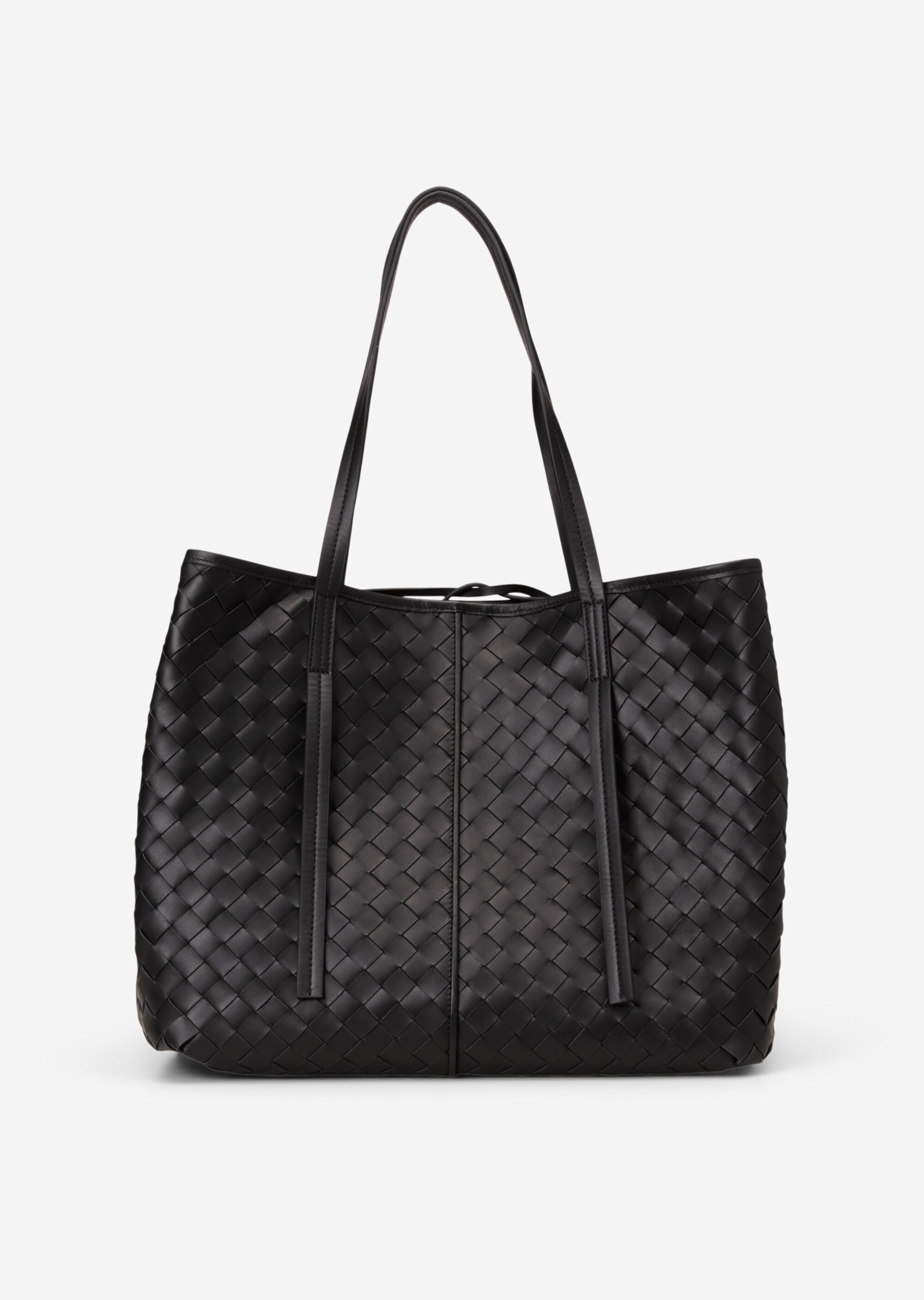 Shopper aus geflochtenem Rindleder