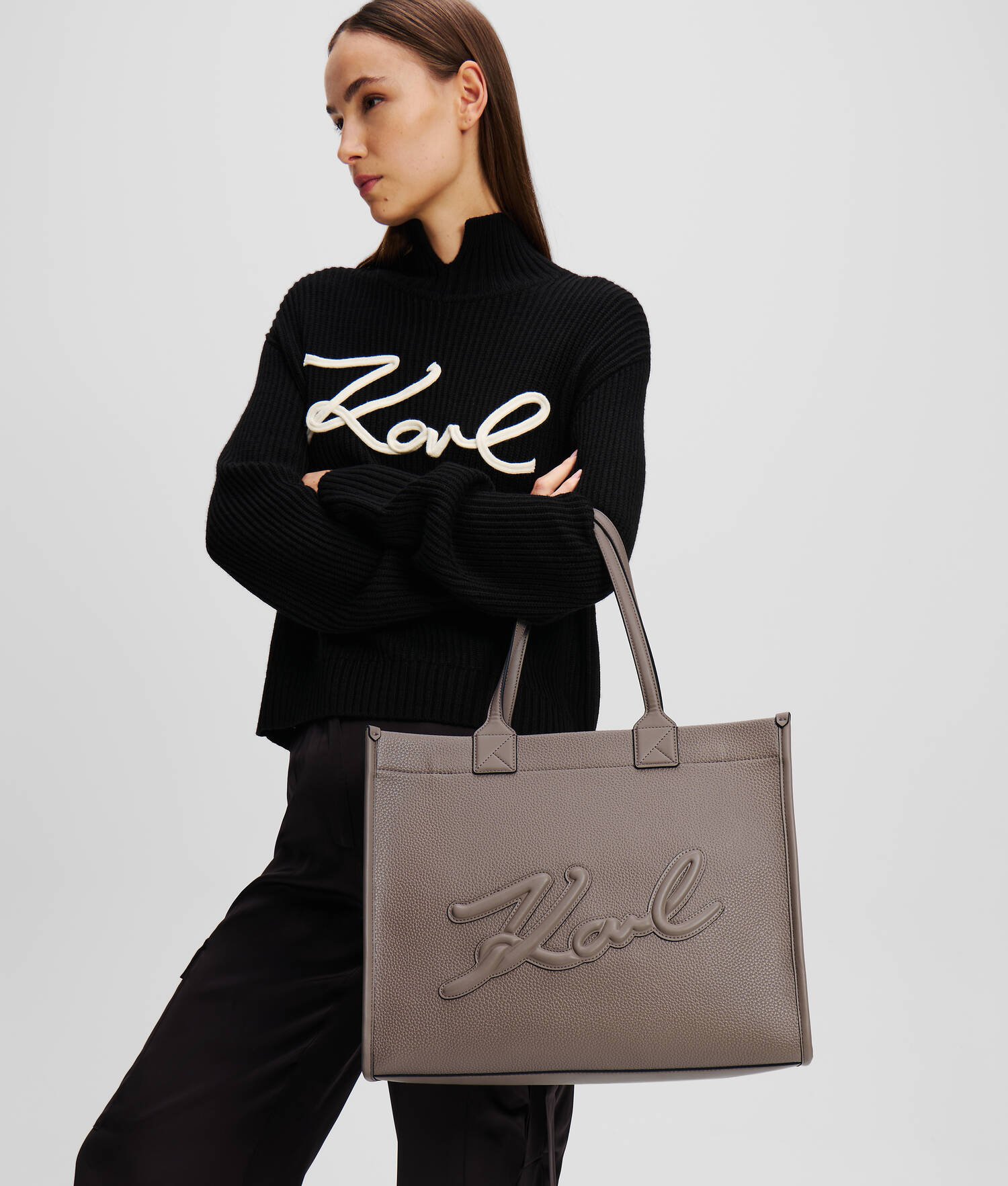 GRAND CABAS EN CUIR GRAINÉ K/SKUARE