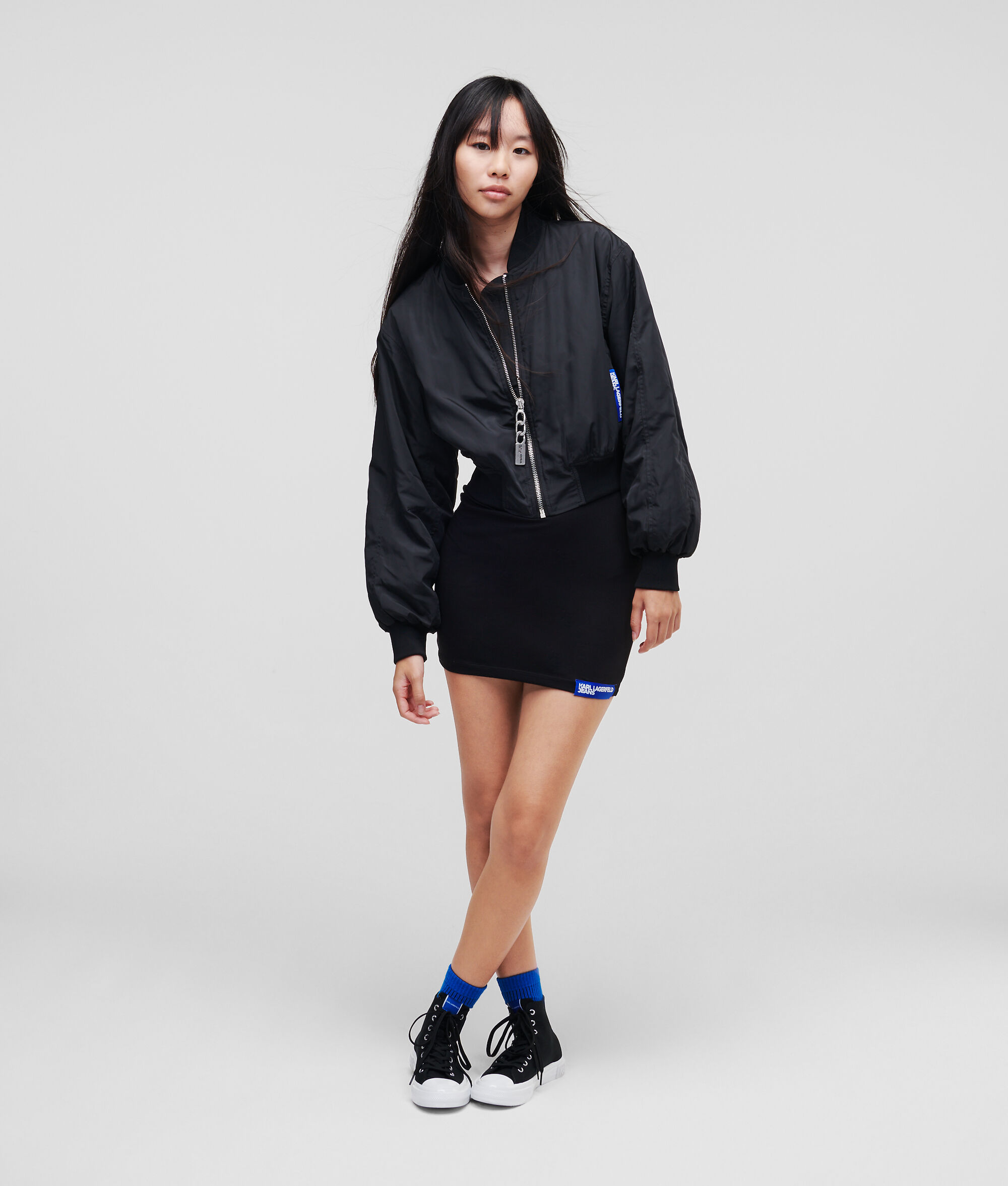 BLOUSON AVIATEUR CROPPED KLJ