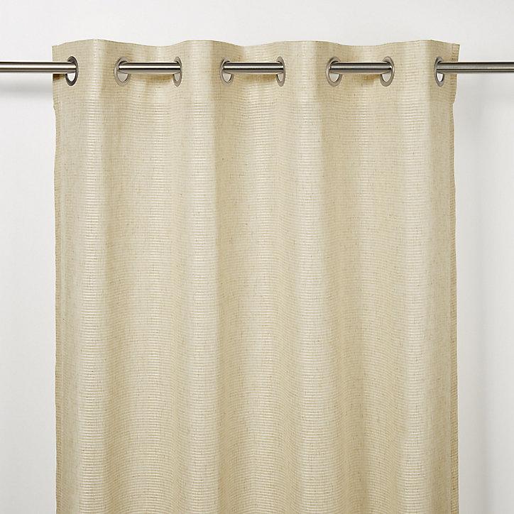 Voilage GoodHome Fola naturel l.140 x H.260 cm