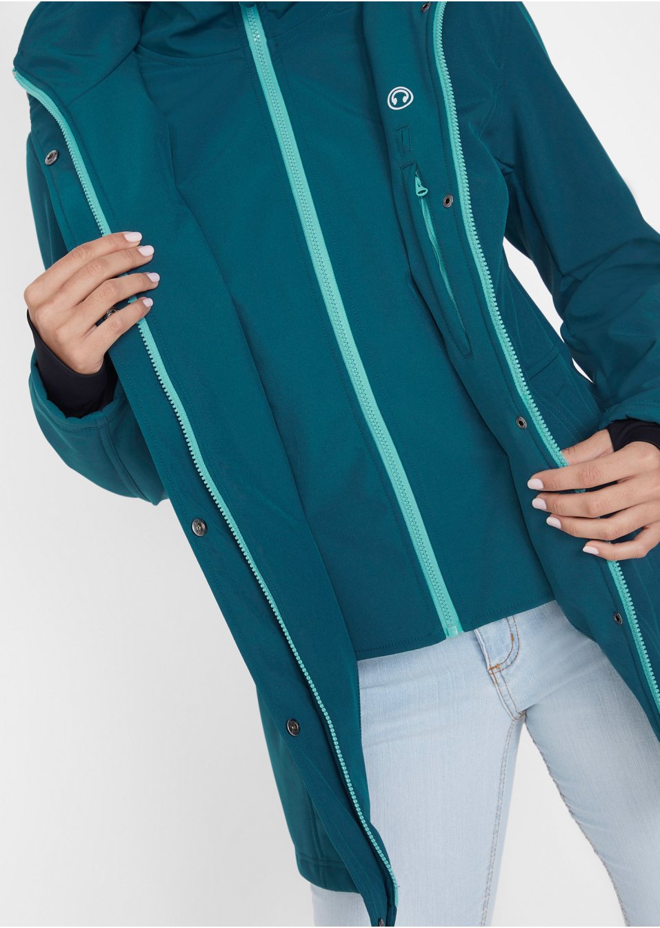 Veste softshell courte 2en1