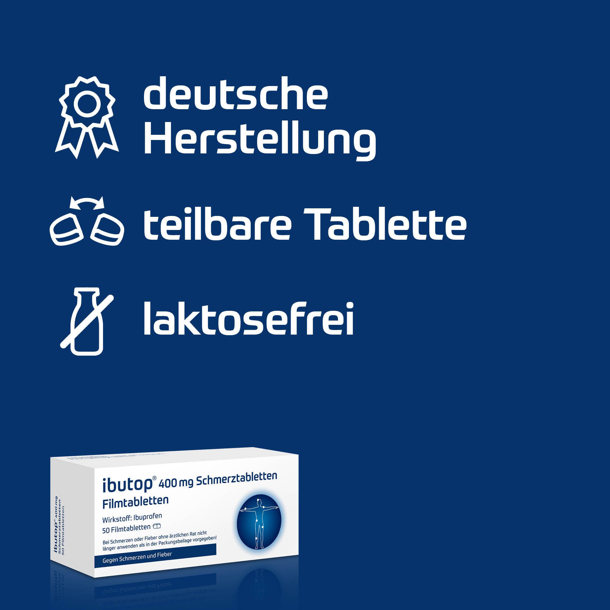 ibutop® 400 mg Schmerztabletten