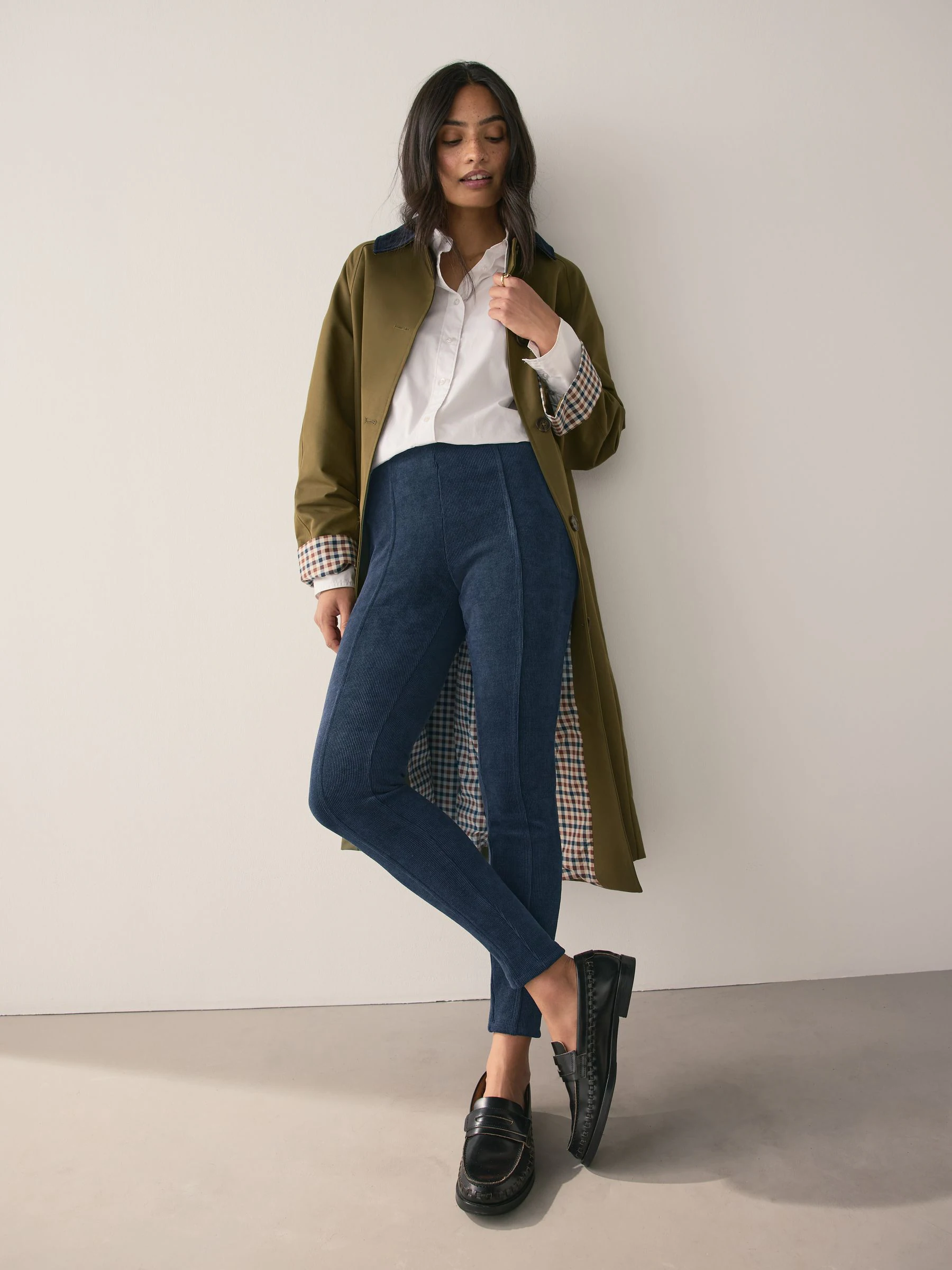Marineblauw - Corduroy legging