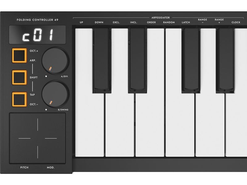Carry-on by Blackstar Keyboard Controller Folding Controlle Faltbarer MIDI-Controller mit 49 Tasten