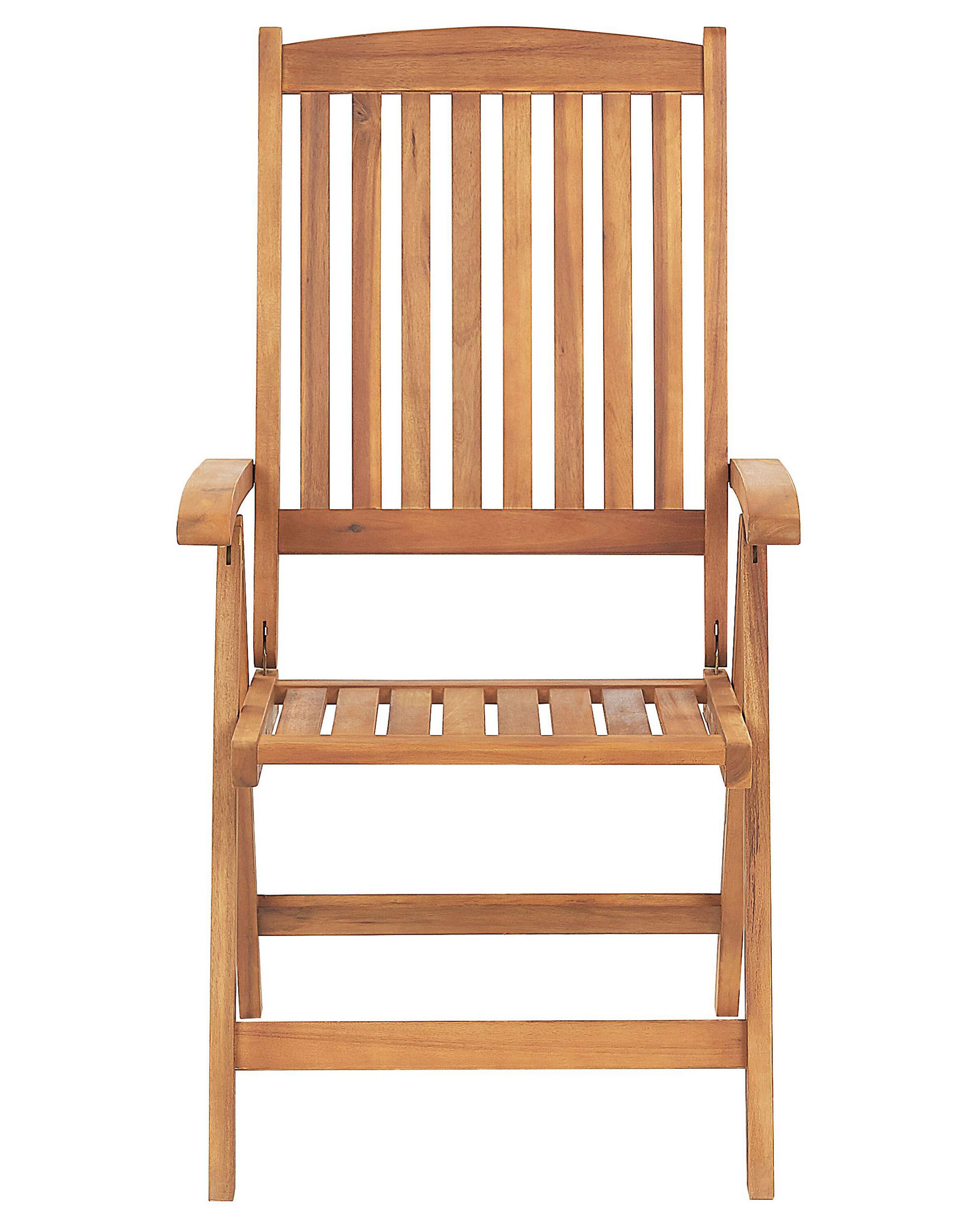 Set van 2 tuinstoelen JAVA Acaciahout Lichtbruin