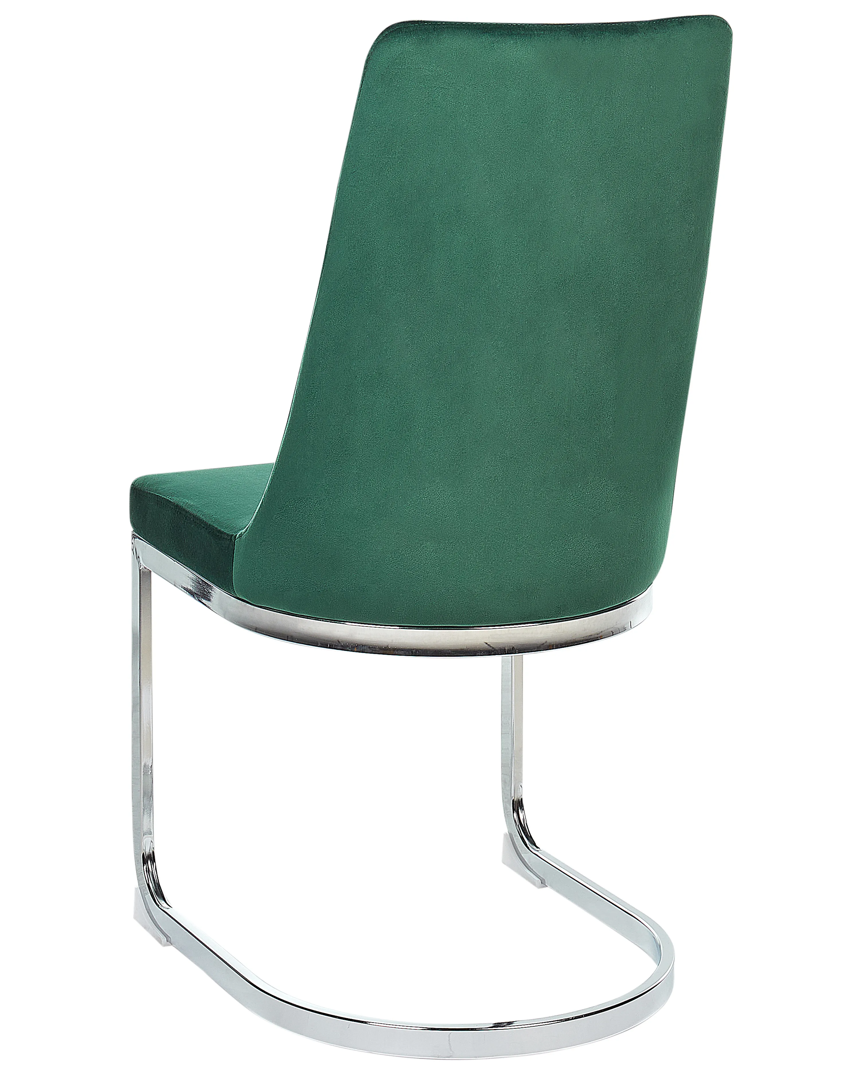 Set van 2 eetkamerstoelen ALTOONA Fluweel Smaragdgroen