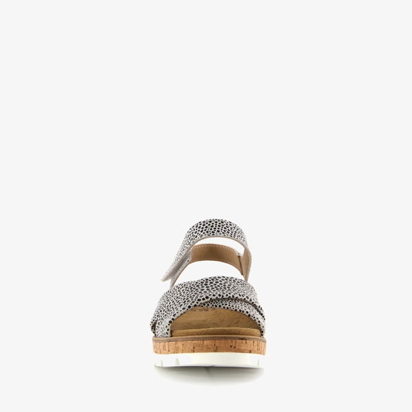 Hush Puppies leren dames sandalen cheetah print