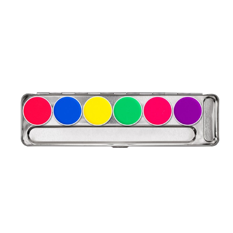Kryolan - UV Day Glow, 6er Palette