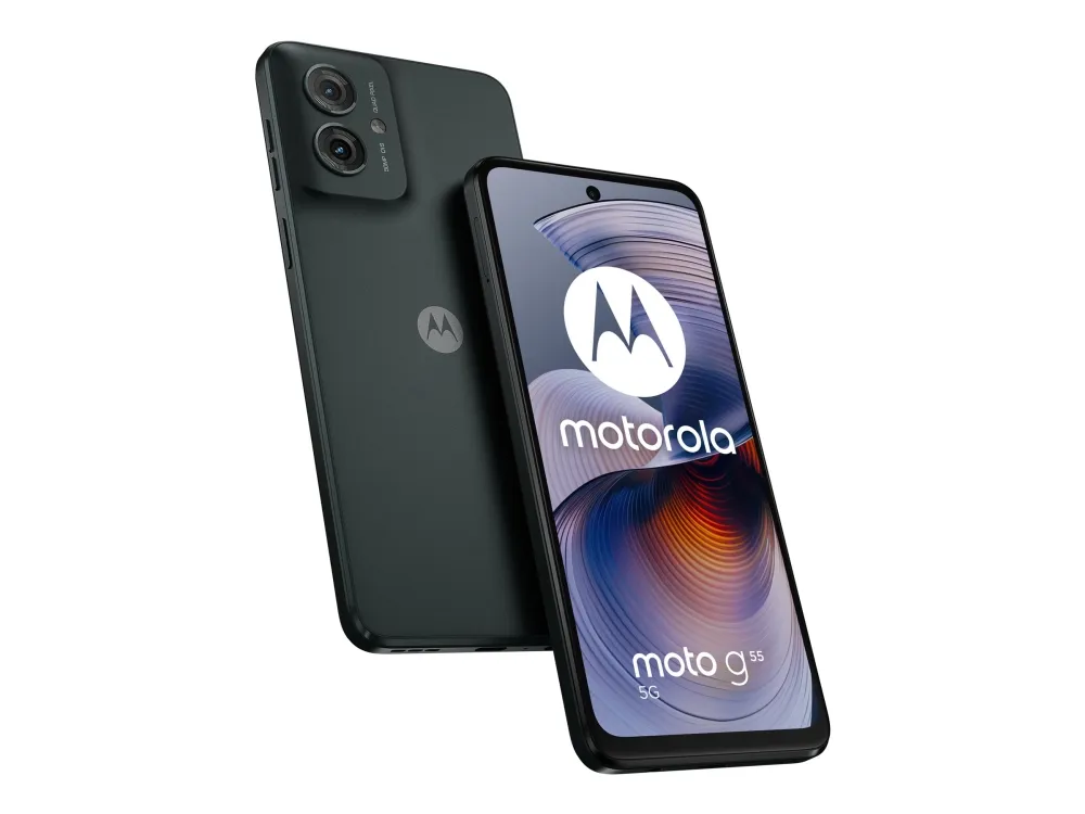 Motorola Moto G55 - 5G smartphone - dual-SIM - RAM 8 GB / Intern hukommelse 256 GB - microSD slot - LCD-skærm - 6.49