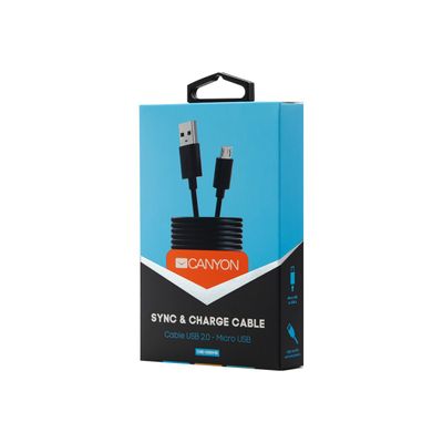 Canyon - câble USB 2.0 / micro USB - 1 m - noir