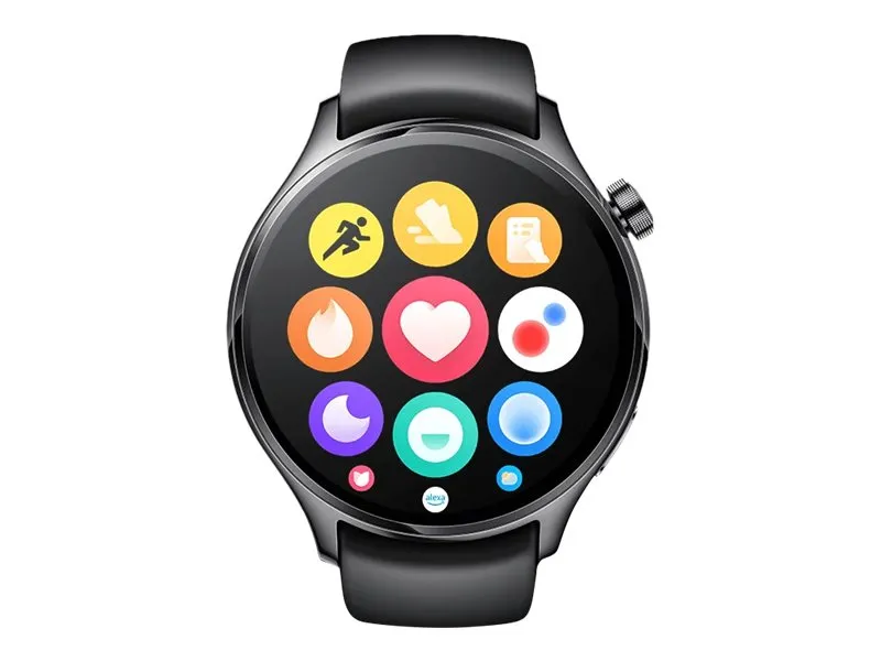 [OUTLET] - Xiaomi Watch S1 Pro - 46 mm - sølv - smart ur med rem - TPU - sort - håndledsstørrelse: 140-210 mm - display 1.47