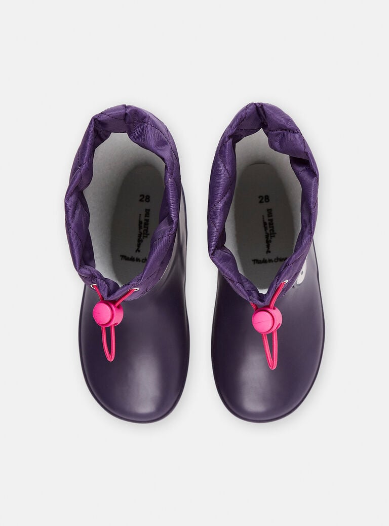 Bottes de pluie violettes