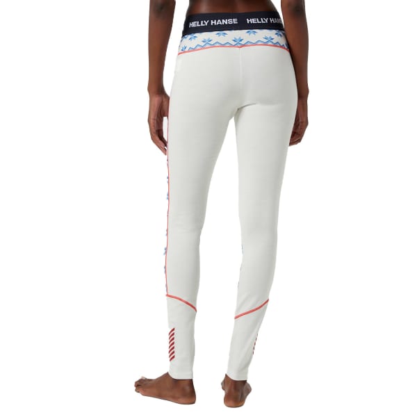 Collant thermique HELLY HANSEN W LIFA MERINO MIDWEIGHT GRAPHI OFFWHITE