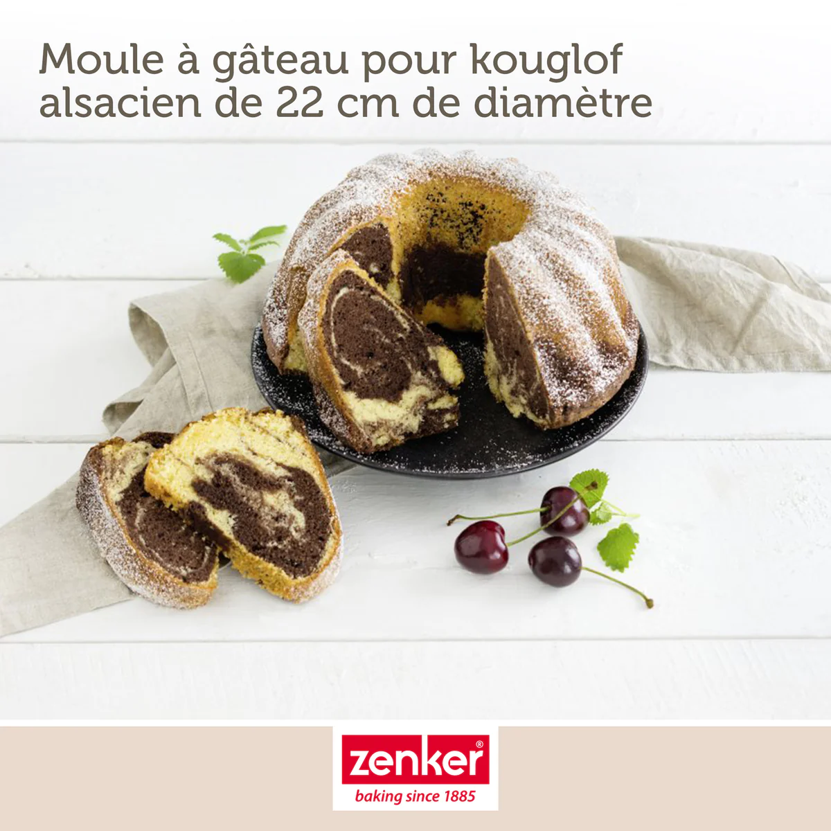 Moule à kouglof 22 cm Black Metallic Zenker