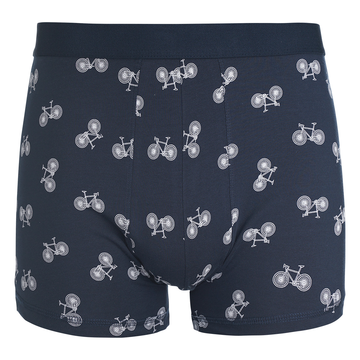 VanVaan Herren Retroshorts mit Fahrrad-Allover dunkelblau
