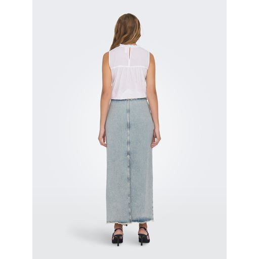 ONLY Khloe Denimnederdel, Light Blue Denim, M