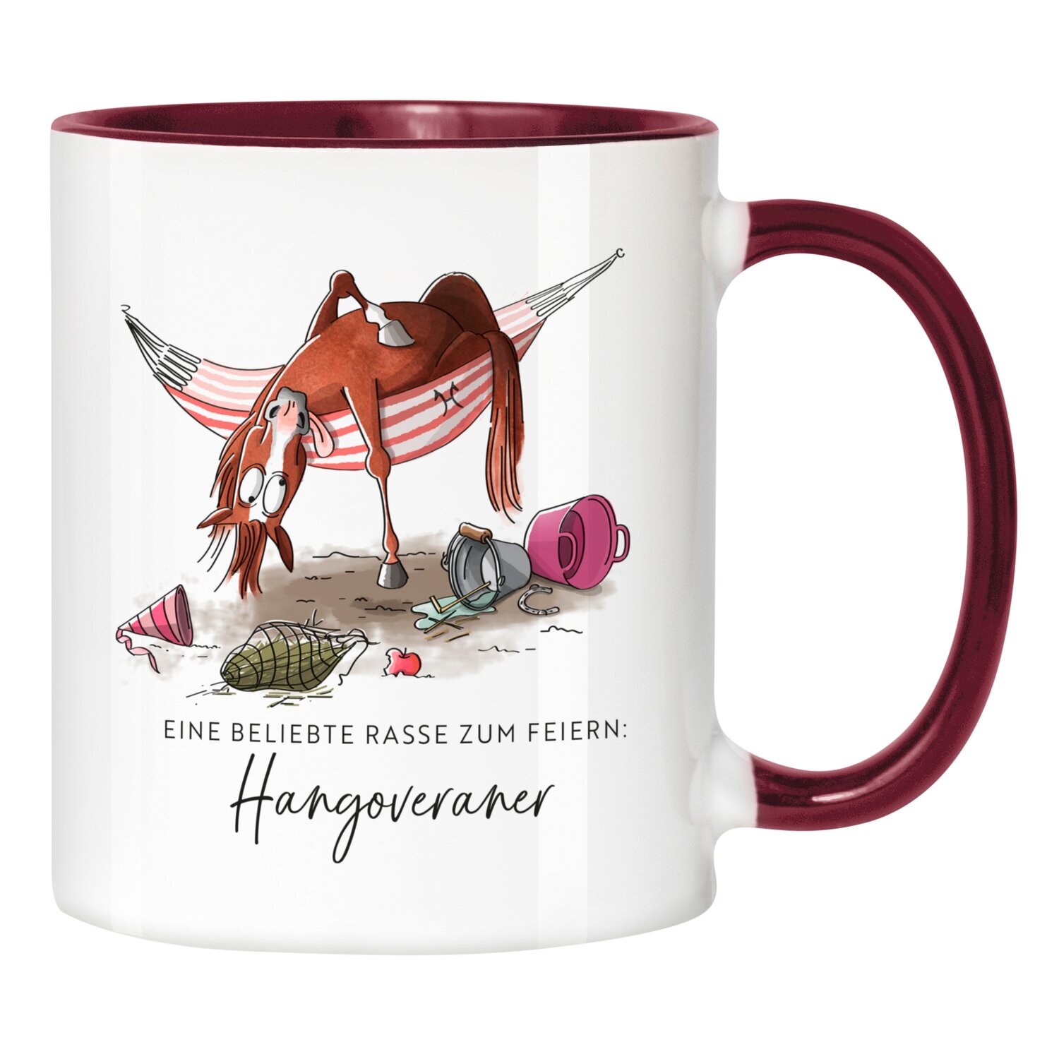 mrs. RIDE Keramiktasse  - bordeaux - Hangoveraner
