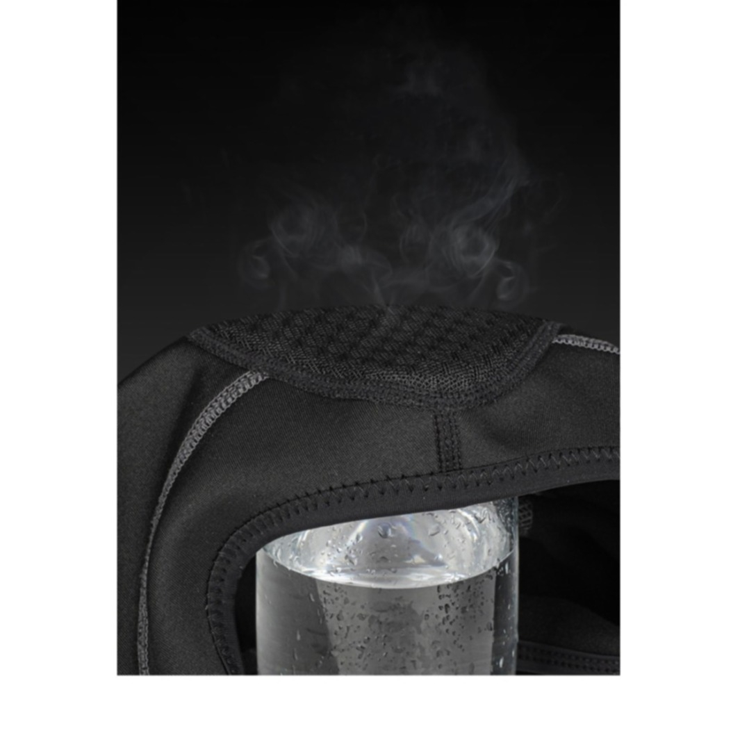 Thermo Bandana Schal Biker Sturm Maske (Motorrad / Ski / Fahrrad) - Schwarz