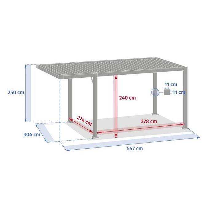 Carport NEIRIA Graphite