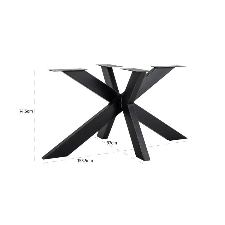 Tafelpoot Industrial Spider 9840B155 x D100 x H75 cm