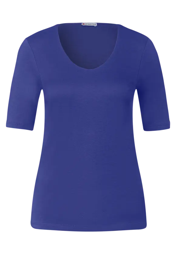 Basic Kurzarmshirt - intense royal blue