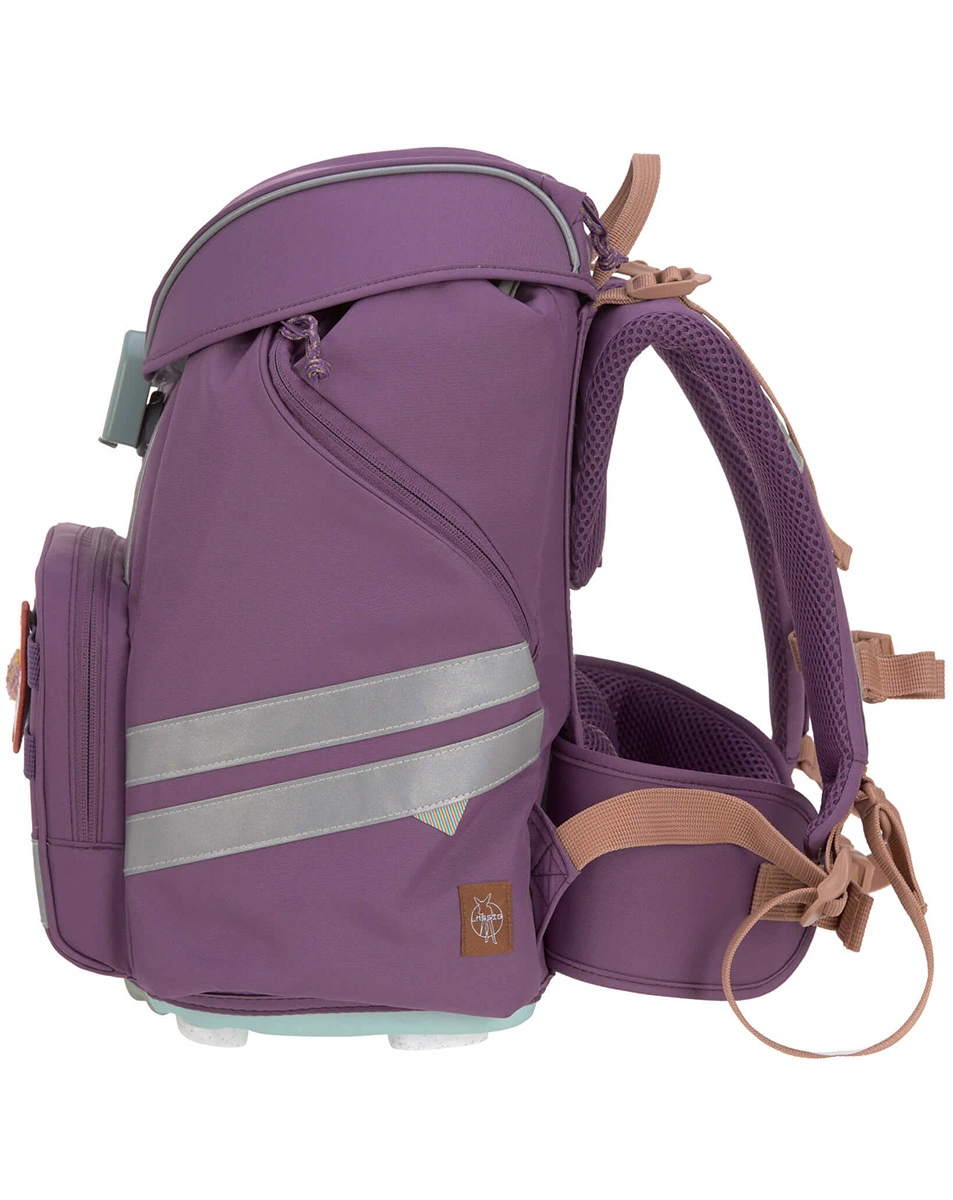 Schulranzen-Set UNIQUE (30x25x40) 9-teilig in lila