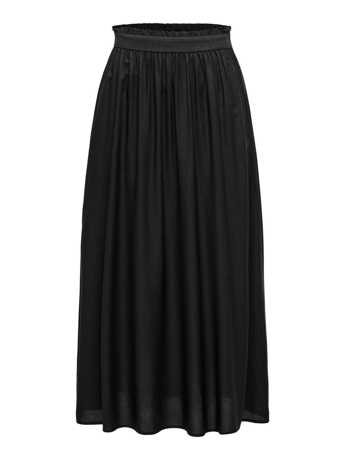 ONLVENEDIG Plissierter Rock Black