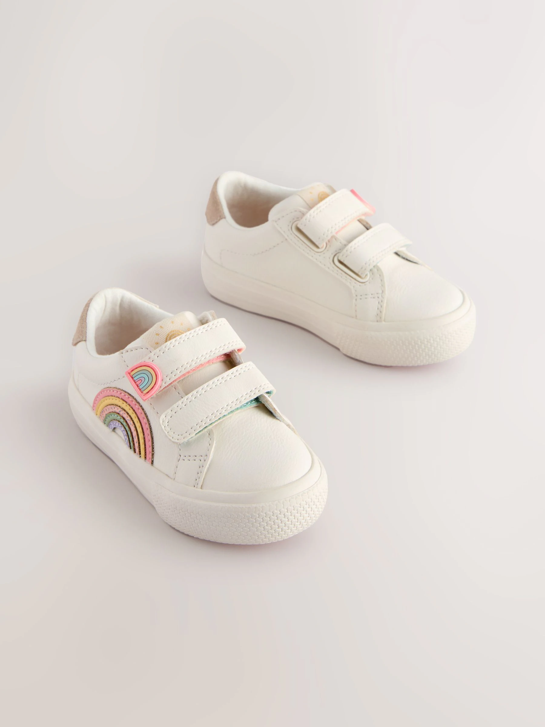 Wit - Sneakers met klittenbandsluiting