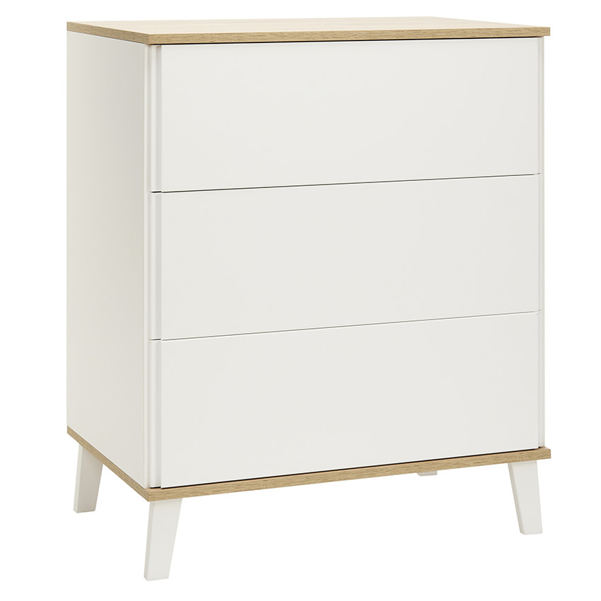 Commode 3 tiroirs en bois Noah