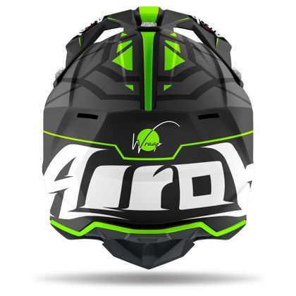 Casque cross Airoh WRAAP - MOOD - GREEN MATT 2023 - Vert