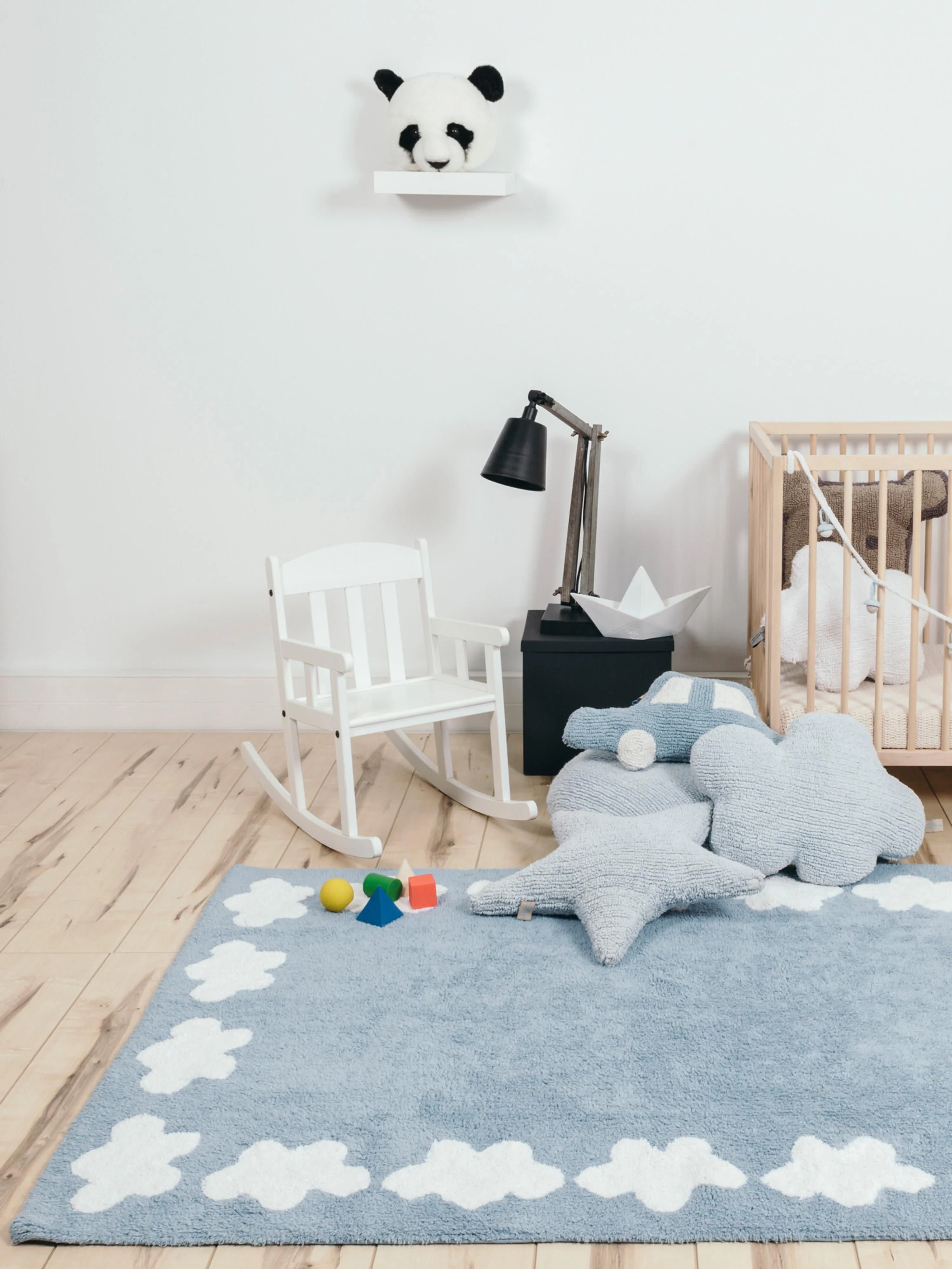 Handgemaakt katoenen knuffelkussen Clouds