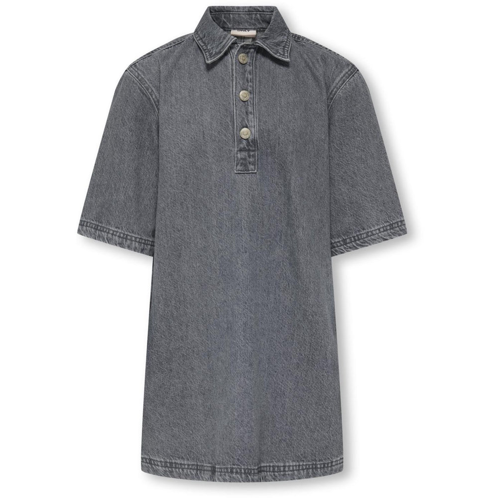 Køb kids ONLY Grey Denim Koggry S/S Kjole Dnm Azg