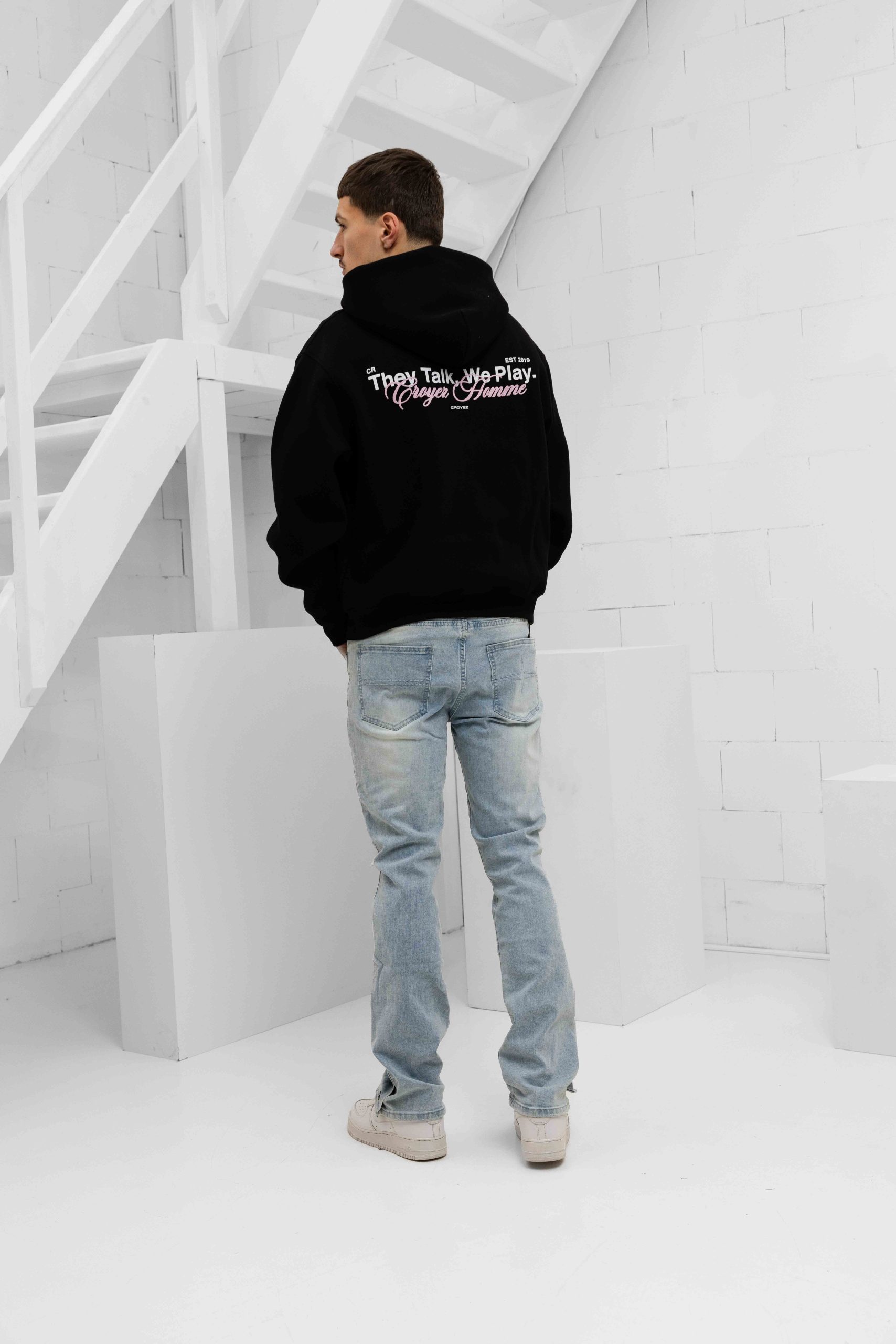 Project x Paris Flared Fit Jeans Heren Lichtblauw