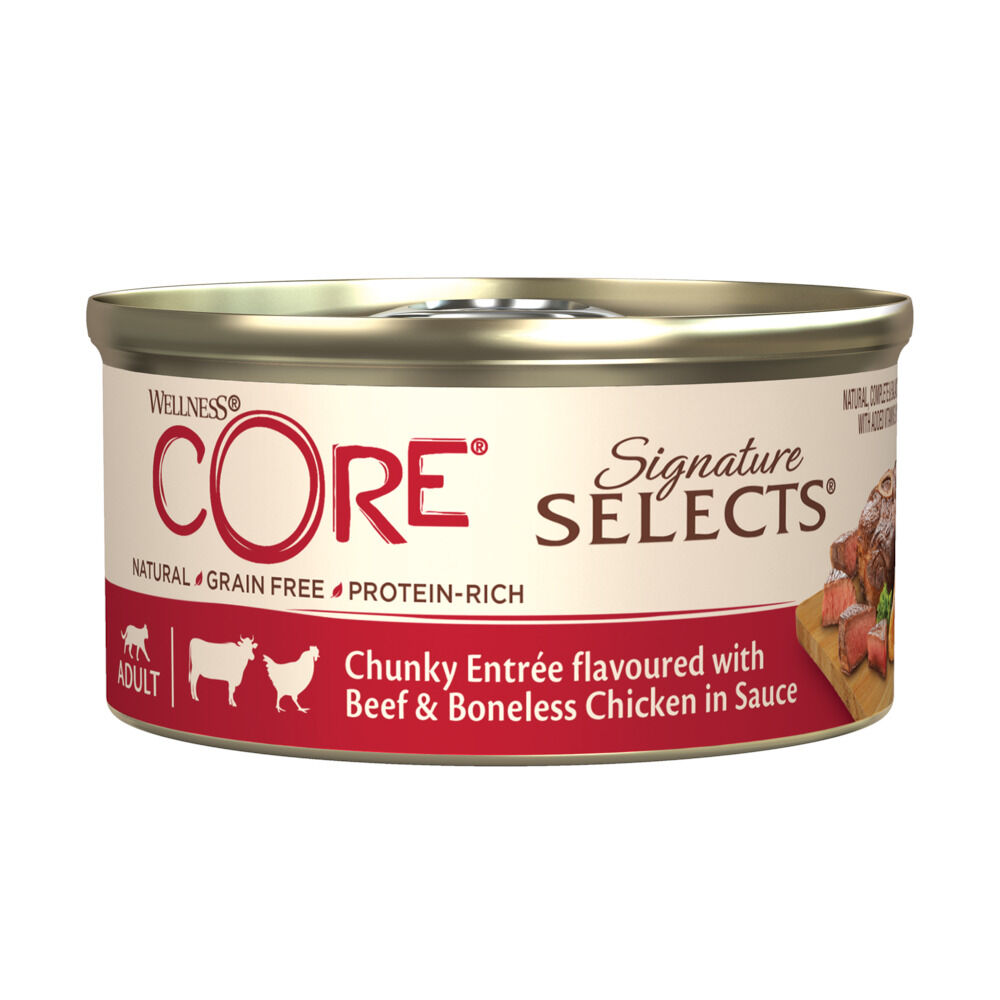 Wellness Core Signature Selects - Kattenvoer - 79 Gram - rund, kip